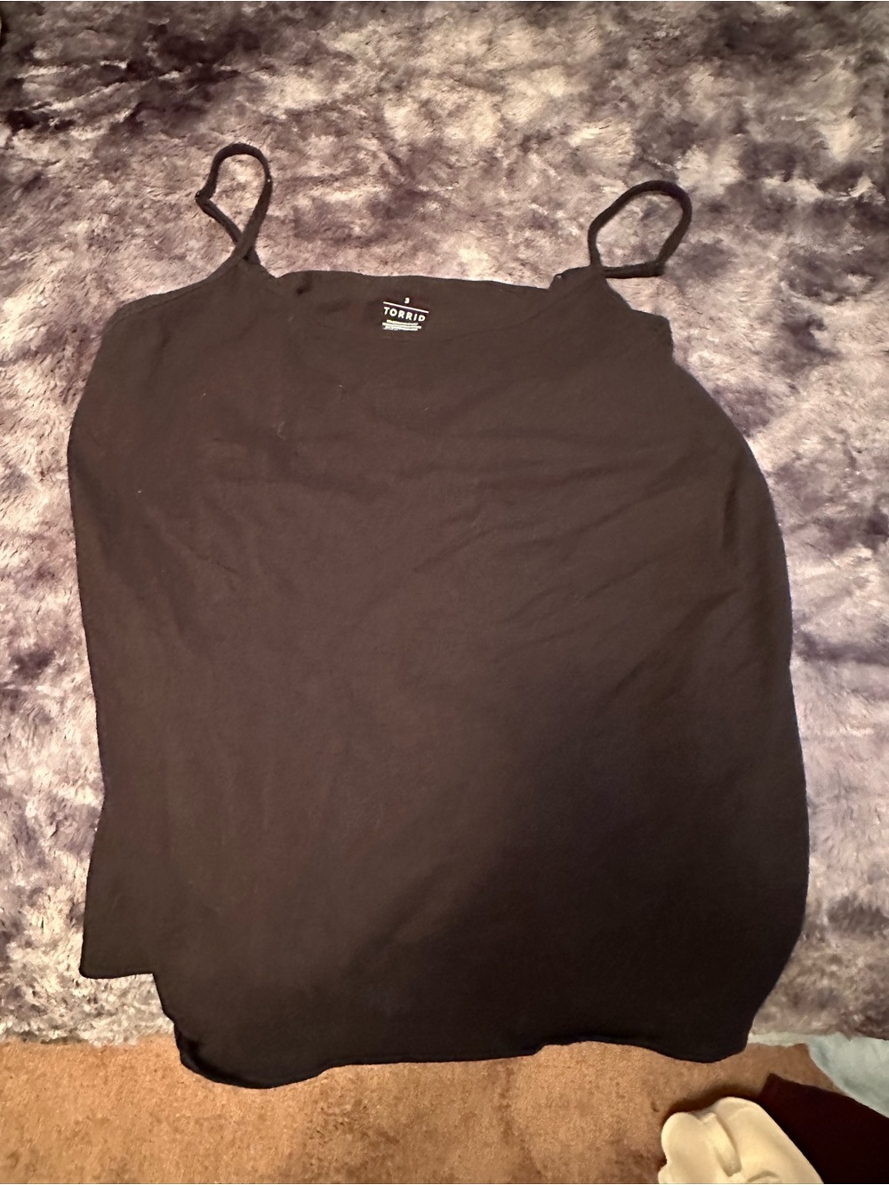 torrid Black Slim Spaghetti Strap Cami